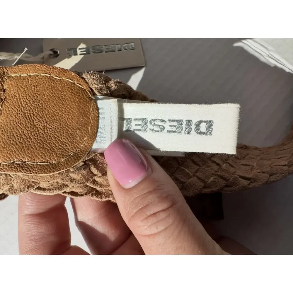 Diesel boys Braided leather belt NWT size 4 y.o.
